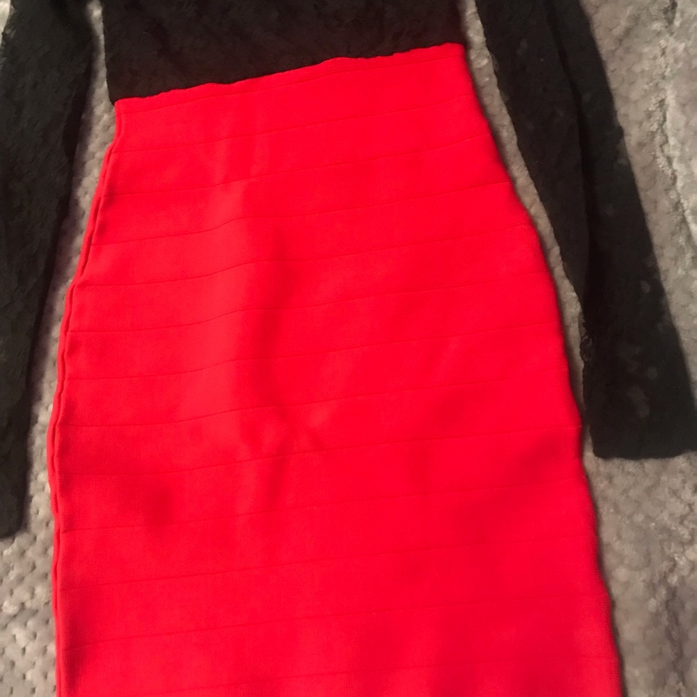 Top lace, long sleeve bodycon dress